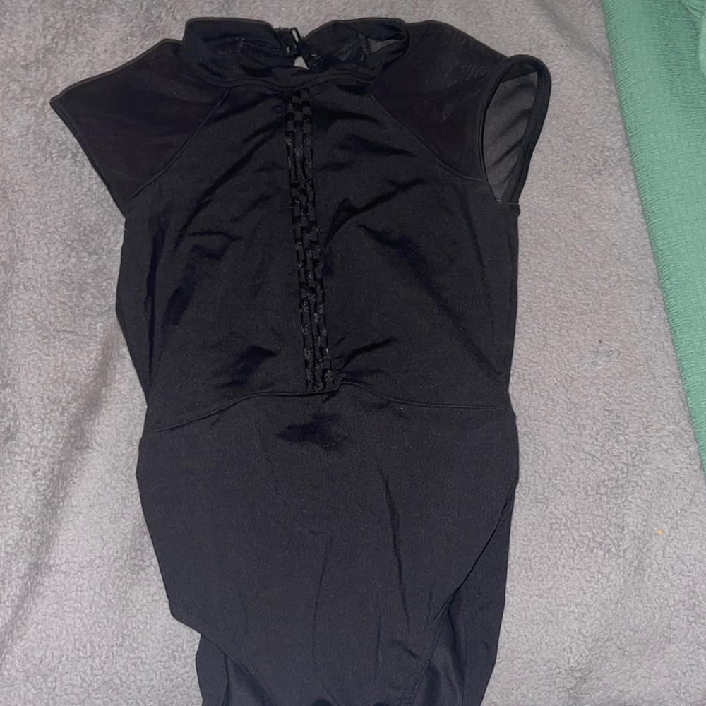 black bloch leotard